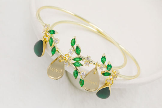 Kymi Christening Charm Bracelet Green 2 Pieces MN331