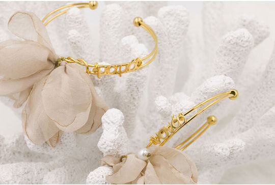 Kymi Christening Charm Beige Bracelet 2 Pieces MN341
