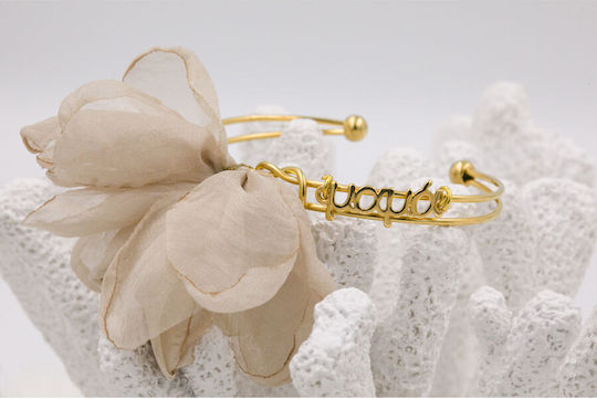 Kymi Christening Charm Beige Bracelet 2 Pieces MN341