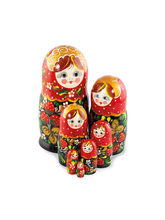 Azhna Decorative Porcelain Doll Made of Wood 19cm
