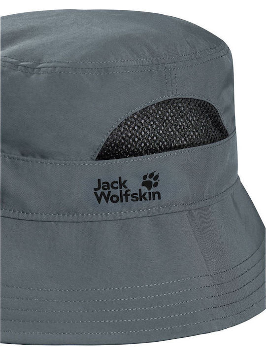 Jack Wolfskin Fabric Men's Hat Style Bucket Gray