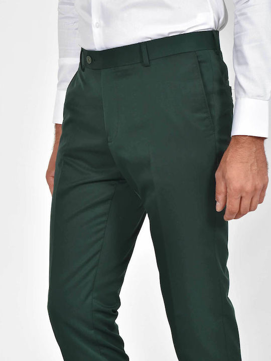 Winter Men's Suit with Slim Fit Green