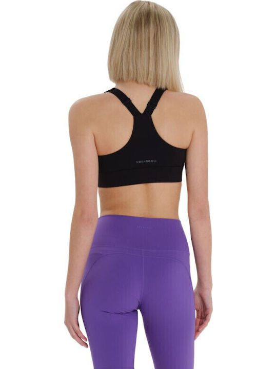 Women's Athletic Sports Bra Black with Lining