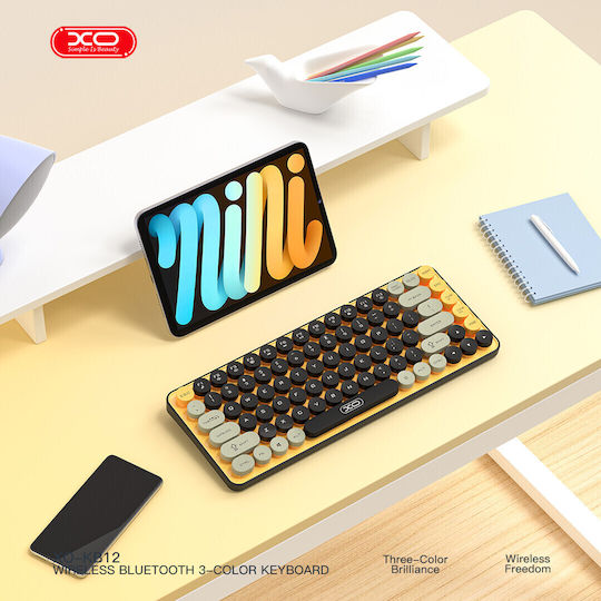 XO KB-12 Kabelloses Bluetooth Tastatur Englisch (US) Grau
