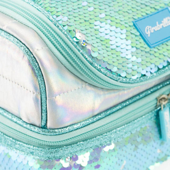 Nice Group Schulische Isolierte Kinder Lunchtasche Handtasche Hellblaue 13,5x13,5x22cm