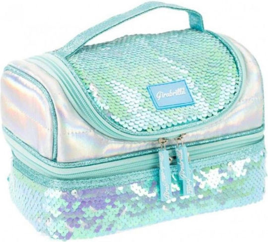 Nice Group Schulische Isolierte Kinder Lunchtasche Handtasche Hellblaue 13,5x13,5x22cm