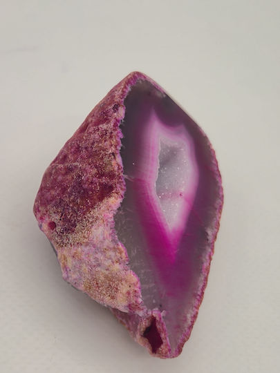 Pink Agate Geode 182g Natural Crystal Decoration