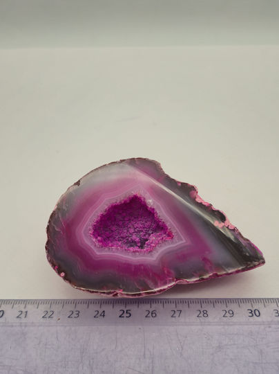 Ροζ Geode Achate 169γρ – Natürlicher Kristall Dekoration