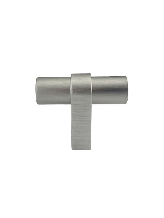 Viefe Πόμολο Επίπλου από Μέταλλο Stainless Steel Look 0657052L24