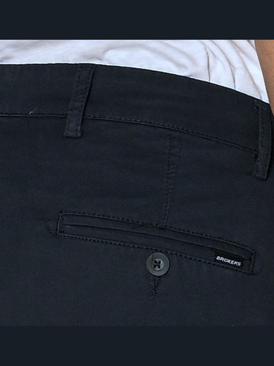 Pantaloni Barbati Chino Elastic Slim Fit Albastru