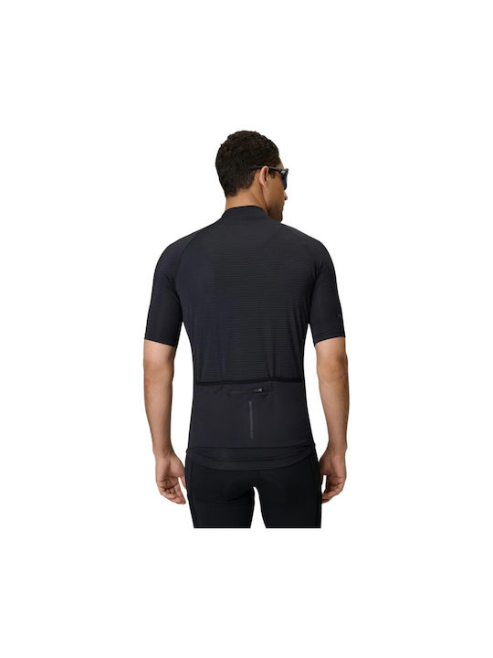 4F Herren Kurze Ärmel Fahrradtrikot Schwarz