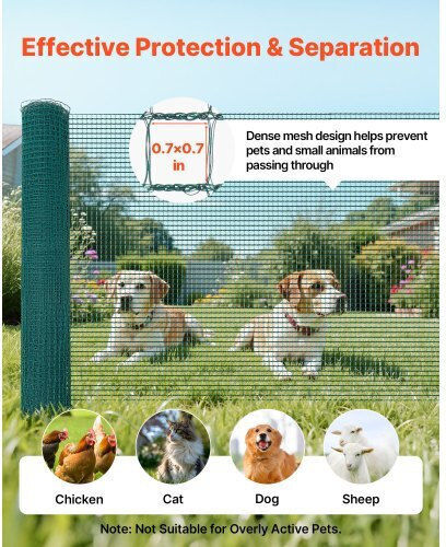 Vevor Wire Fencing Set Green 0.9x50m