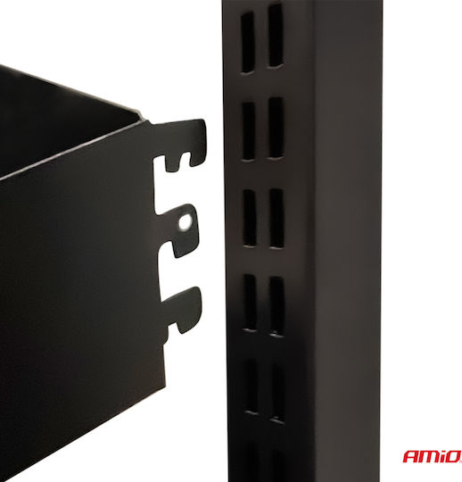 Amio – Product Stand 3 Shelves & 24 Hooks Fixed Installation & Professional Display – 1 Piece 04803/am