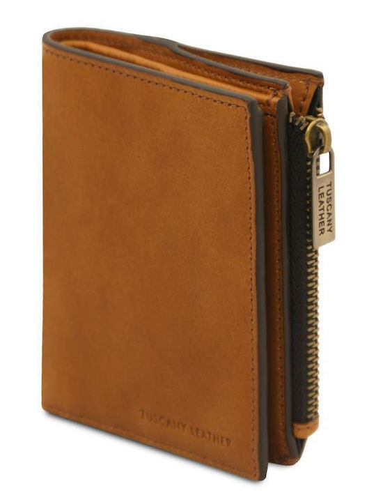 Leather Men's Wallet Tabac Brown