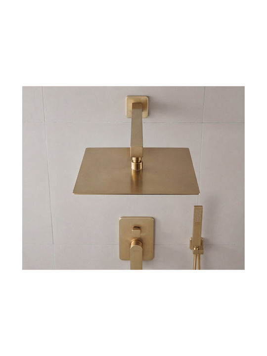 Naron Built-In Mixer Mouthpiece Telephone & Shower Head Set for Shower 3 Exits
