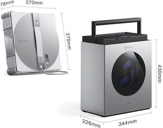 Ecovacs Window Cleaner Robot Battery White