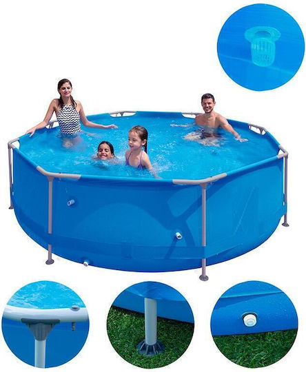 Piscină Rotundă 6125lt Cu Cadru Metalic