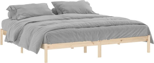 Vidaxl Σκελετός Κρεβ Χωρίς Στρώμα 193x203cm Μασίφ Ξύλο Πεύκου 1 Τεμ Διπλό Καφέ Vidaxl Σκελετός Κρεβ Χωρίς Στρώμα 193x203cm Μασίφ Ξύλο Πεύκου 1 Τεμ Διπλό Καφέ