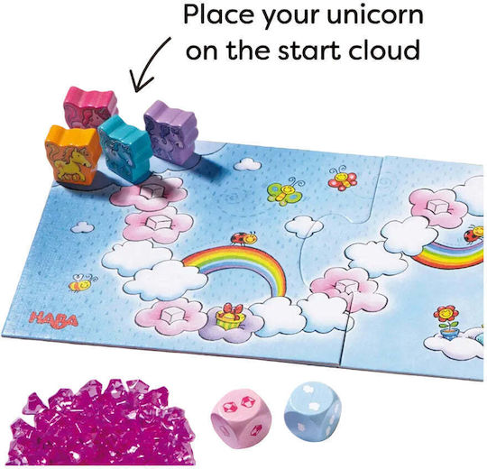 Επιτραπέζιο Παιχνίδι Unicorn Glitterluck: Cloud Crystals για 2-4 Παίκτες 3+ Ετών 230002 (EN) Haba