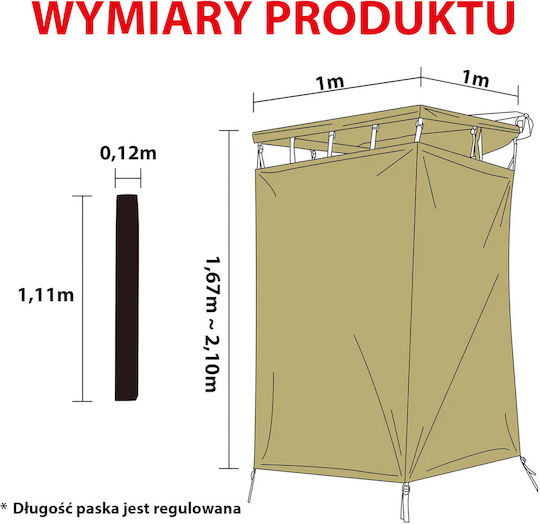 Einparts Сцена Къмпинг Тоалетна