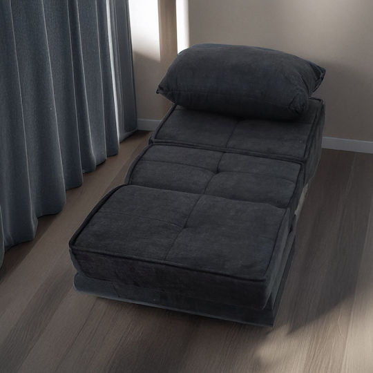 Thales Armchair Bed Gray 110x85x90cm