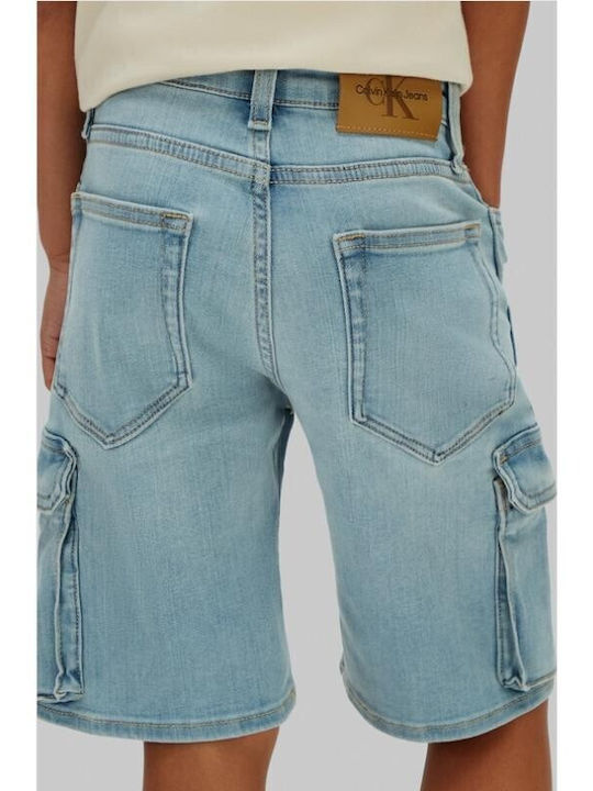 Kinder Shorts Bermudas Denim Blau