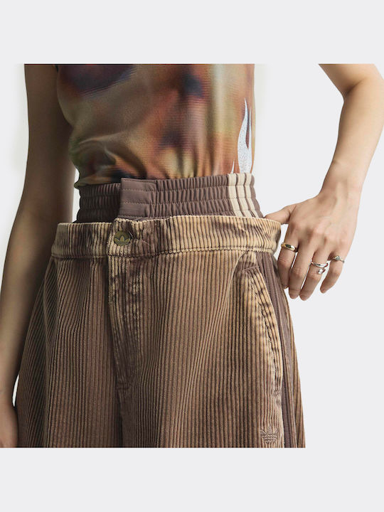 Damen Zeichenfolge Hose Braun