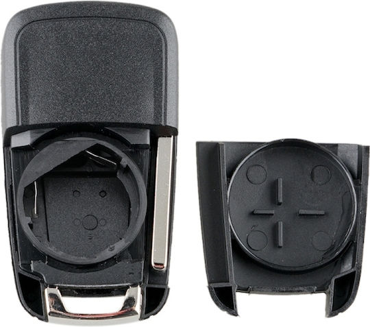 Foldable Car Key Shell with Blade with 2 Buttons for Opel Τηλεχειριστηρίου αναδιπλώμενο