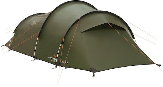 Easy Camp Σκηνή Camping Τούνελ Πράσινη 4 Εποχών για 3 Άτομα 385x180εκ.