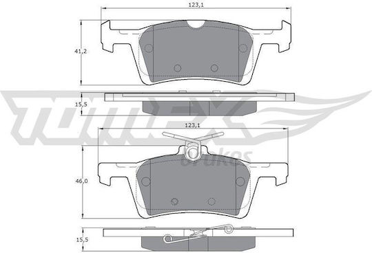 Brake Pads Rear Peugeot 308 II 13->308 SW II 1.2 1.6 14-> 1702-4377