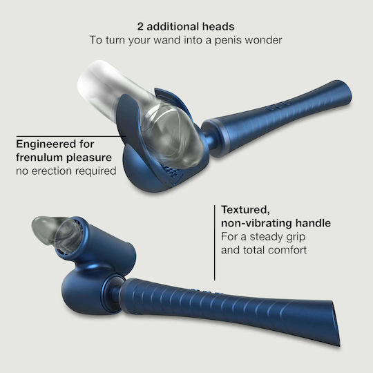 MAN.WAND Edgy Vibrator De Masaj Albastru
