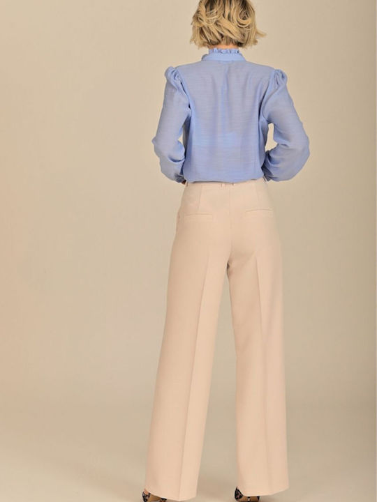 Long Sleeve Women's Light Blue Shirt