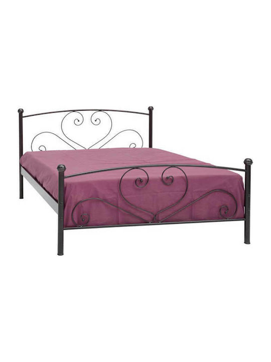 Kalimnos Pat Single Metalic Cupru Pentru Saltea 90x190cm