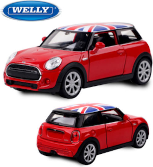 Welly Welly Car Die Cast 1:32 New Mini Hatch Red 3+ Years
