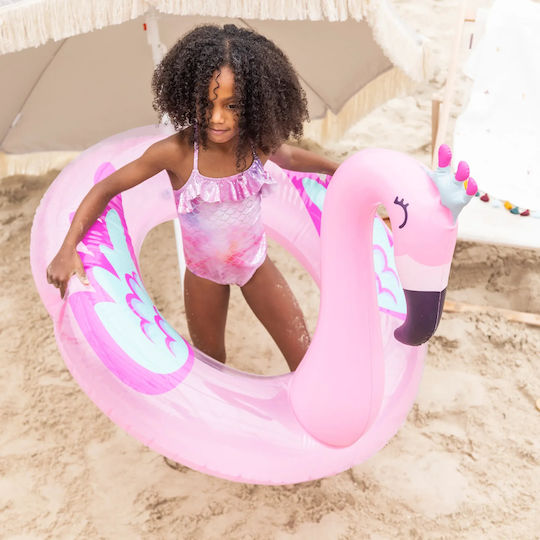 Swim Essentials Kids' Swim Ring Flamingo Pink Dreamscape Diameter 95 Cm