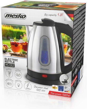 Mesko Βραστήρας 1.8lt 1500W Μαύρος
