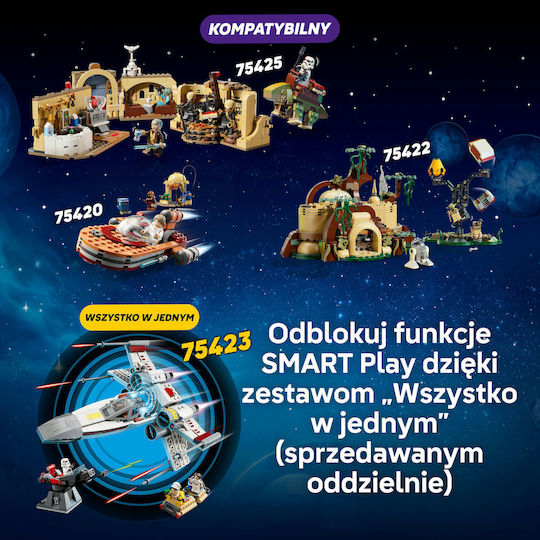 LEGO Star Wars Coliba Lui Yoda și Antrenament Jedi pentru 8+ Ani 440 Bucăți