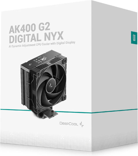 Deepcool AK400 G2 DIGITAL NYX Пасивен Процесорен Охладител за Сокет AM4/AM5/1200/115x/1700