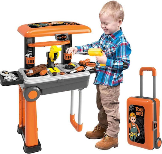 Bakaji Folding Tool Cart Toy Children Gift Idea Tools 53 X 38 X 63 Cm 02839779