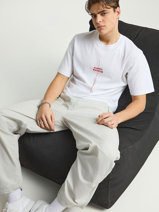 Trousers in Loose Fit Beige