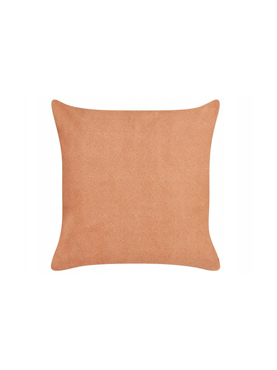 Beliani Sofa-Kissen Orange 45x45 cm