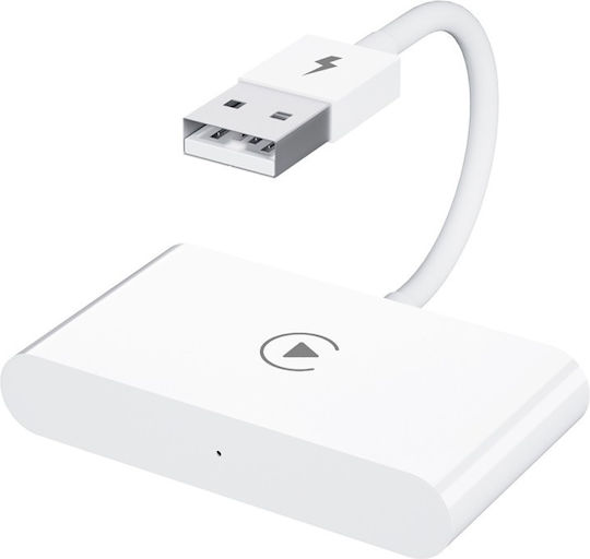 Wireless Adapter Ctht-020-2 Apple Carplay Iphone Ios 10+ Usb-type C Dongle 5g Wifi Bluetooth Automatic Connection White