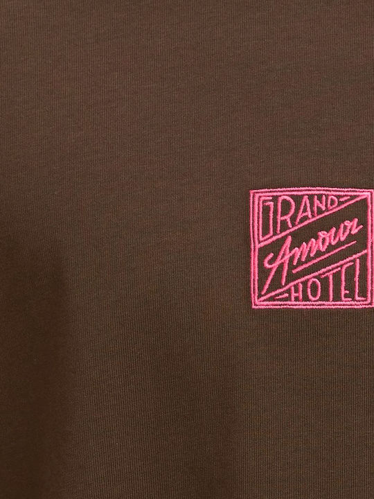 T-shirt Καφέ