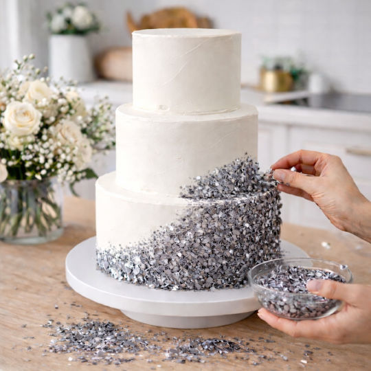 Lumea Decoratiuni Sprinkles Argintii 15gr LESF-009
