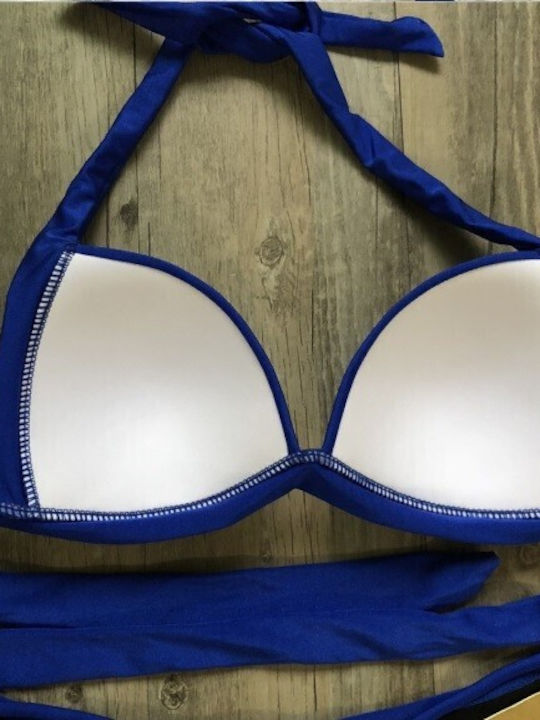 Set Bikini Push Up String Blue