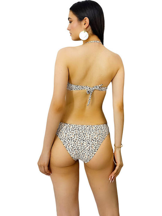 Set Bikini Push Up Floral Bej
