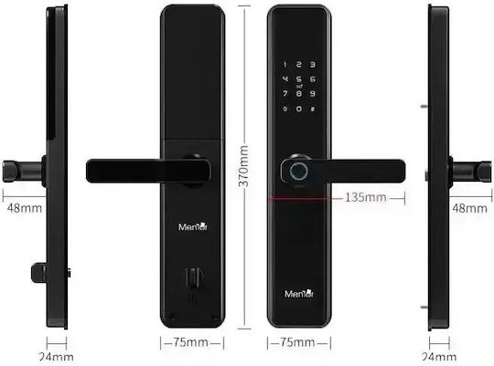 Încuietoare Electronică Culoare Negru cu Conectivitate Wi-Fi