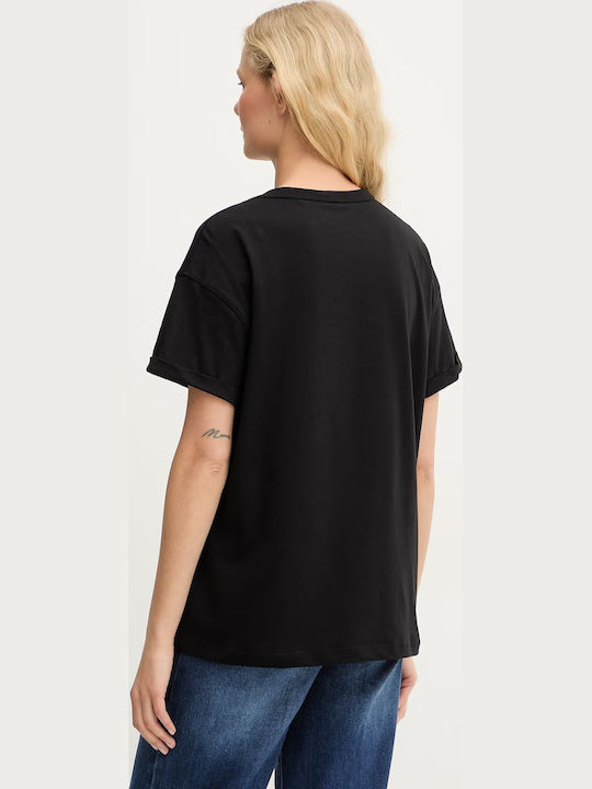 Guess T-Shirt Μαύρη
