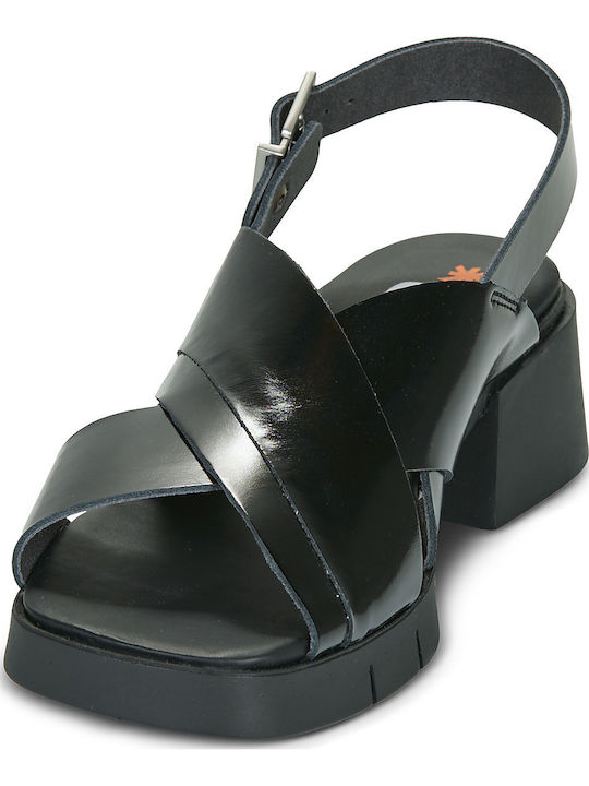 Damen Sandalen Schwarz 2063-NAPPA-SHINNY