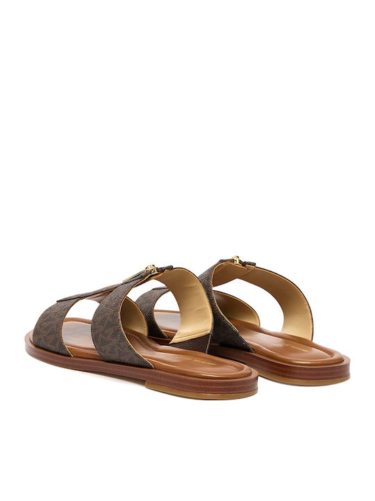 Berkley Flache Damen Sandalen Braun